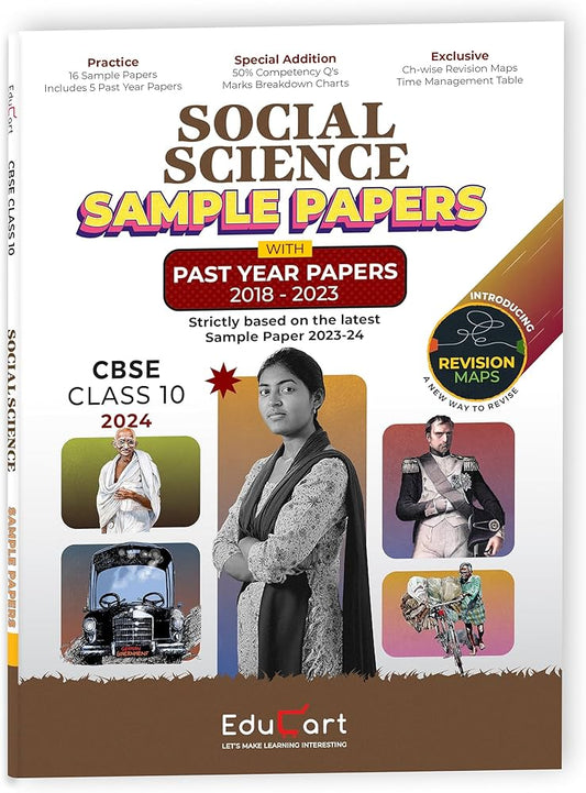 Educart CBSE Social Science Class 10 Sample Paper 2023-24 (Introducing Revision Maps and Past Year Papers) 2024