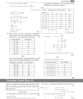 OSWAAL CBSE LAST YEARS SOLVED PAPERS CLASS 10