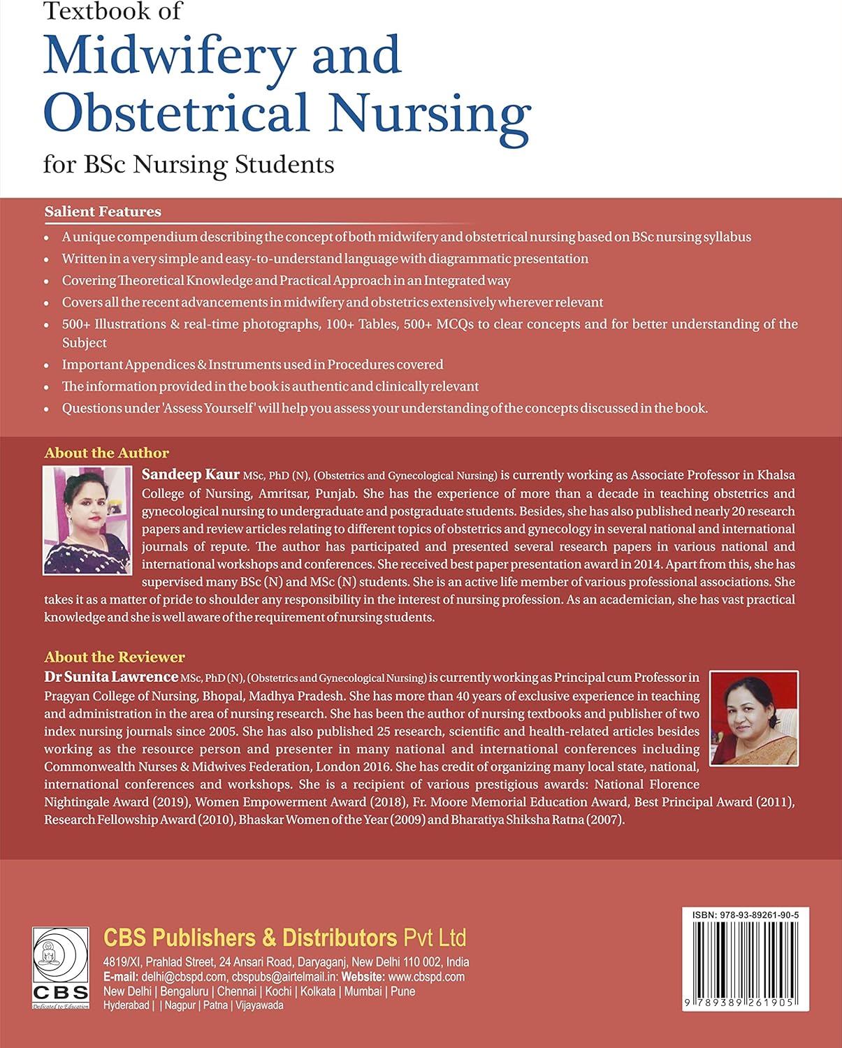 TEXTBOOK OF MIDWIFERY AND OBSTETRICAL NURSING FOR BSC NURSING STUDENTS: AS PER THE SYLLABUS OF INDIAN NURSING COUNCIL BSC By Sandeep Kaur