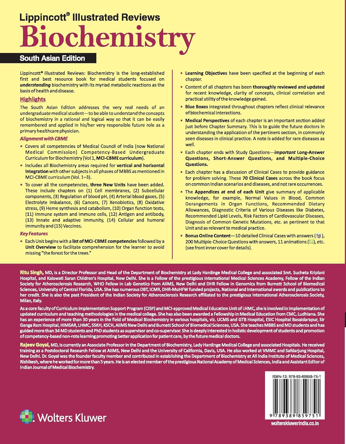 Lippincott's Illustrated Reviews - Biochemistry South Asian Edition by Denise R. Ferrier