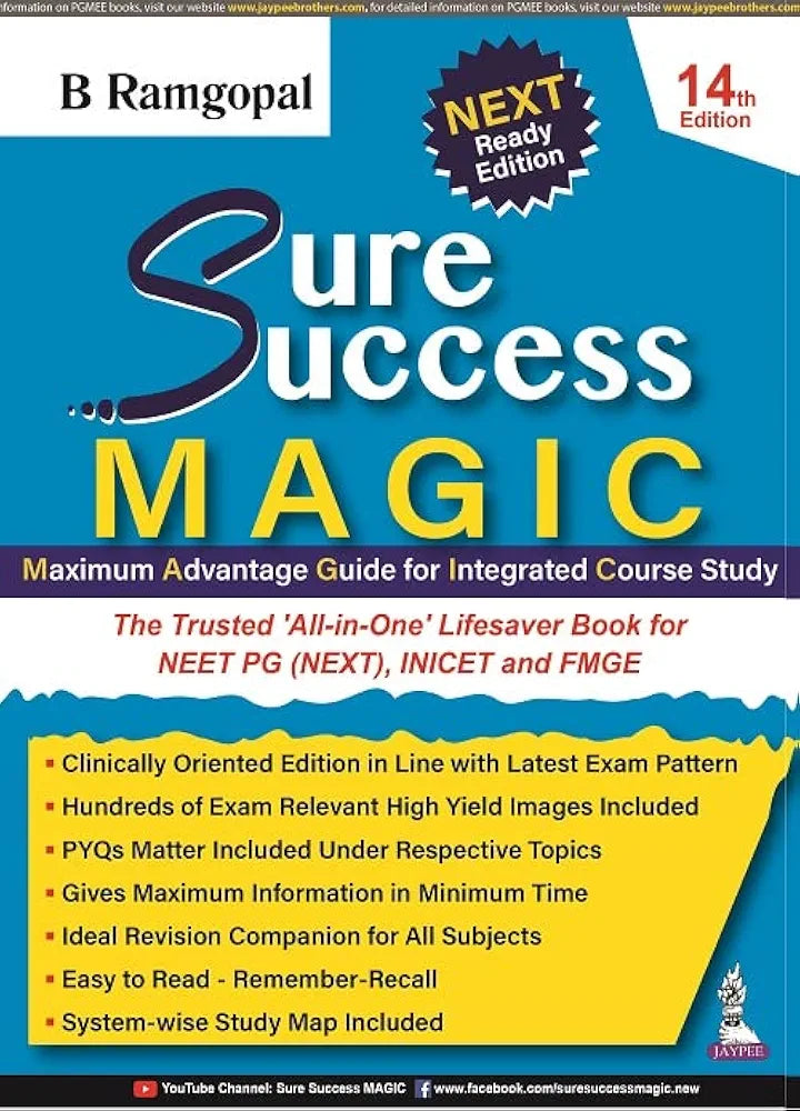 Sure Success Magic (Maximum Advantage Guide for Integrated Course Study by B Ramgopal 14th edition