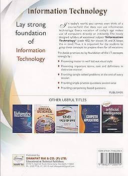 INFORMATION TECHNOLOGY CODE 402 TEXTBOOK CLASS 9 PART A PART B