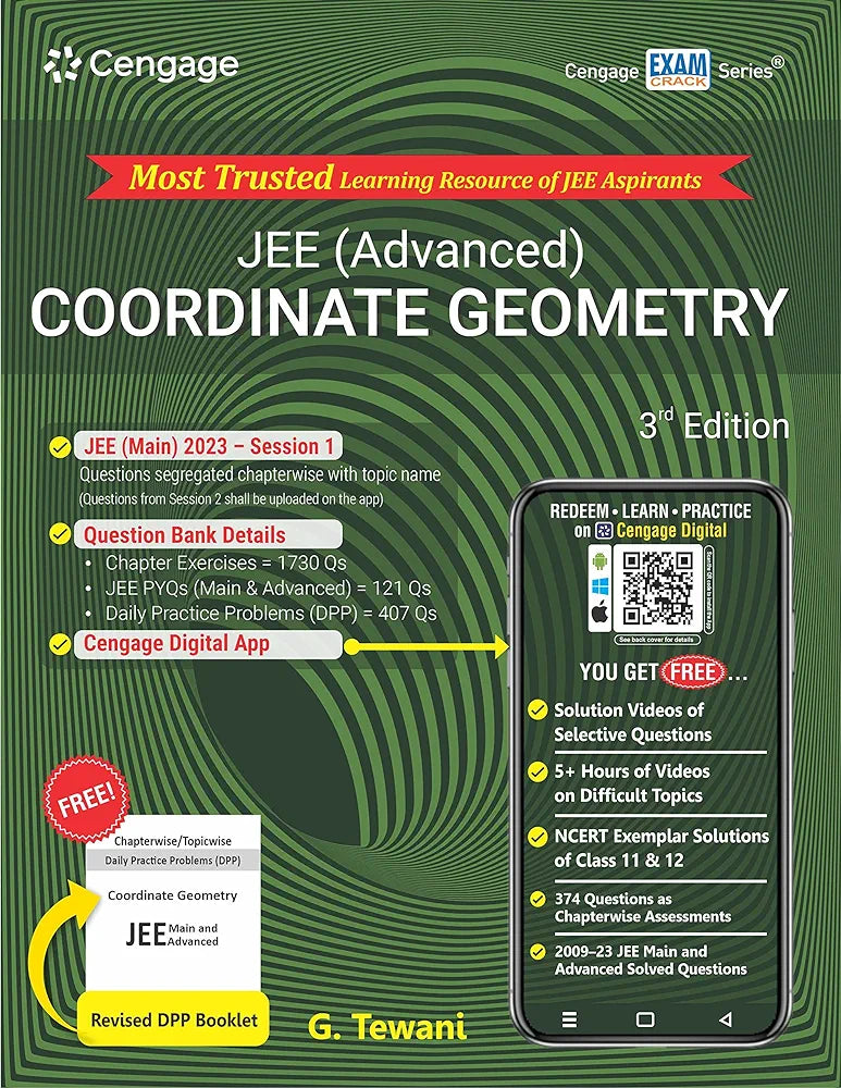 JEE (Advanced) Coordinate Geometry with Free Online Assessments and Digital Content 2023