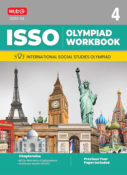 MTG International Social Studies Olympiad (ISSO) Workbook for Class 4 - Chapterwise MCQs, Previous Years Solved Paper & Achievers Section - ISSO Olympiad Books For 2023-2024 Exam