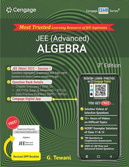 JEE (Advanced) Algebra with Free Online Assessments and Digital Content 2023