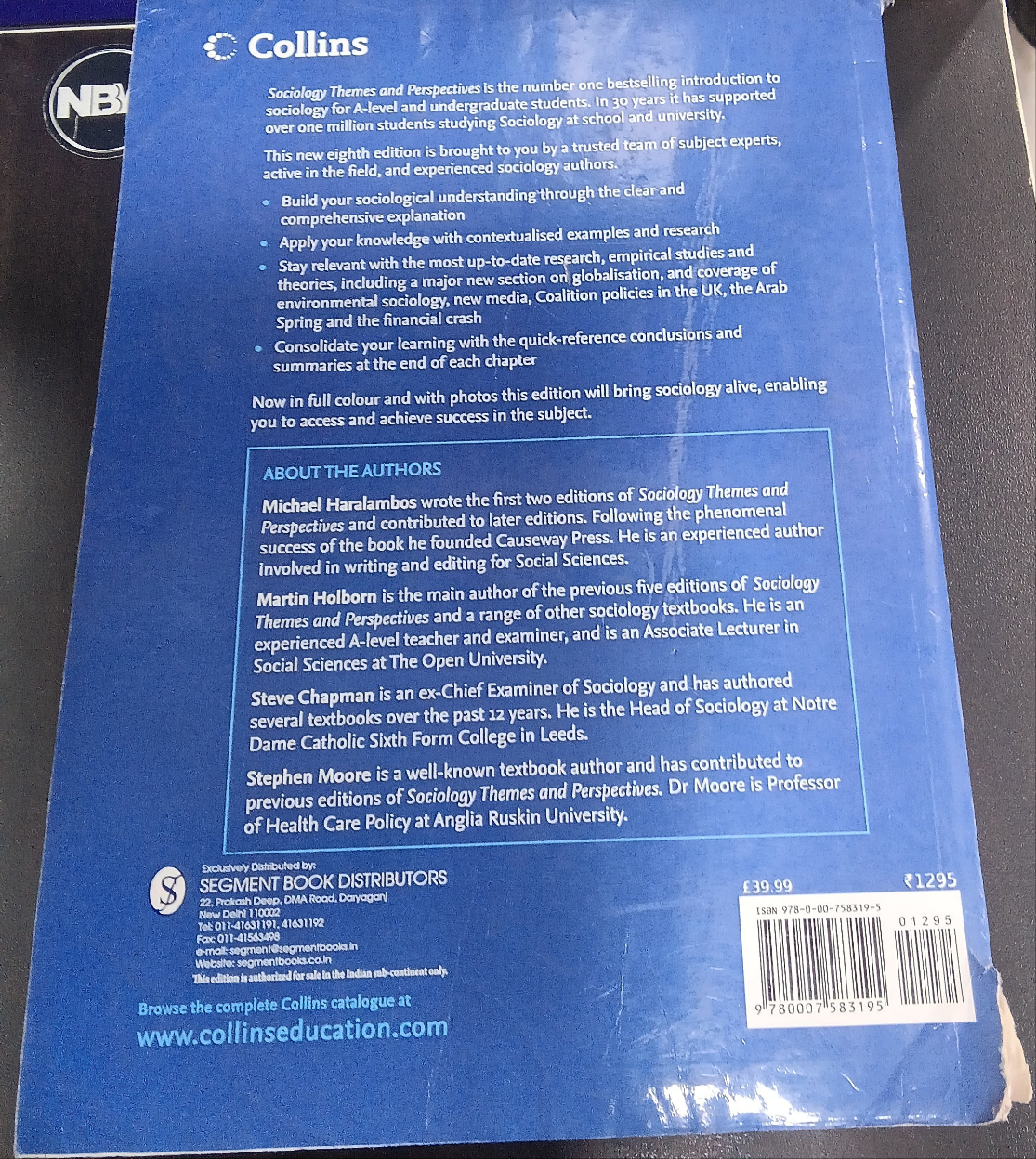SOCIOLOGY THEMES AND PERSPECTIVES 8TH EDITION HARALAMBOS & HOLBORN