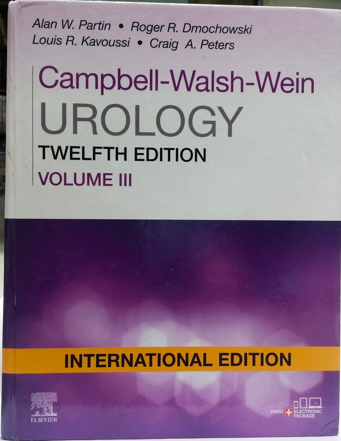 Campbell Walsh Wein Urology, International 12th Edition (only 3rd volume) by Alan.W.Partin International edition