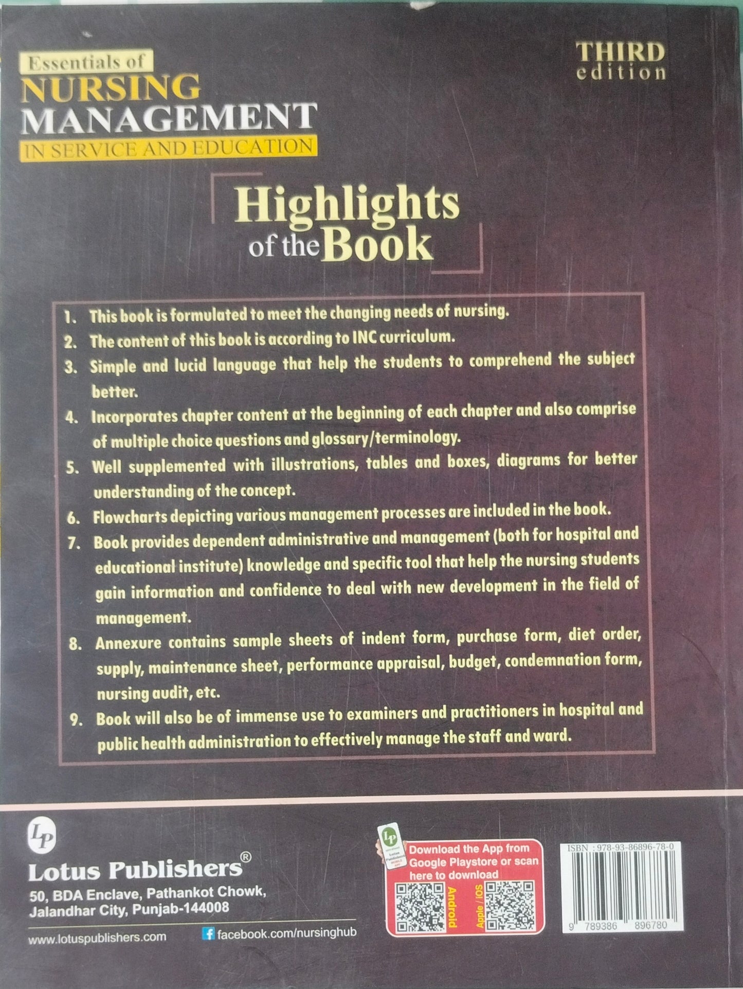 Essentials Of Nursing Management In Service And Education By Dr.Shabnam Masih 3rd edition