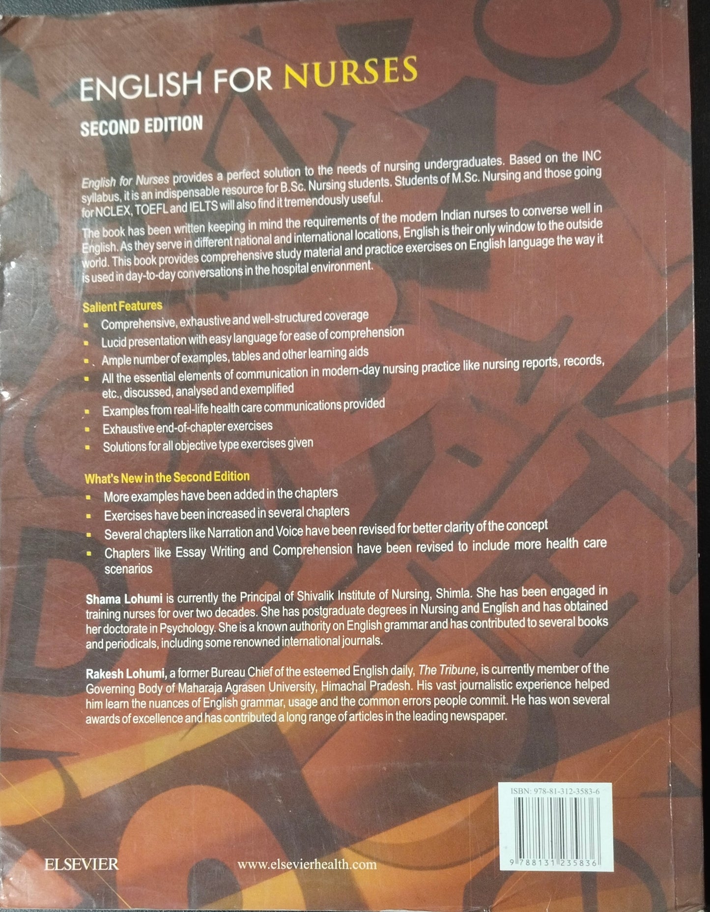 ENGLISH FOR NURSES 2nd edition by Shama Lohumi