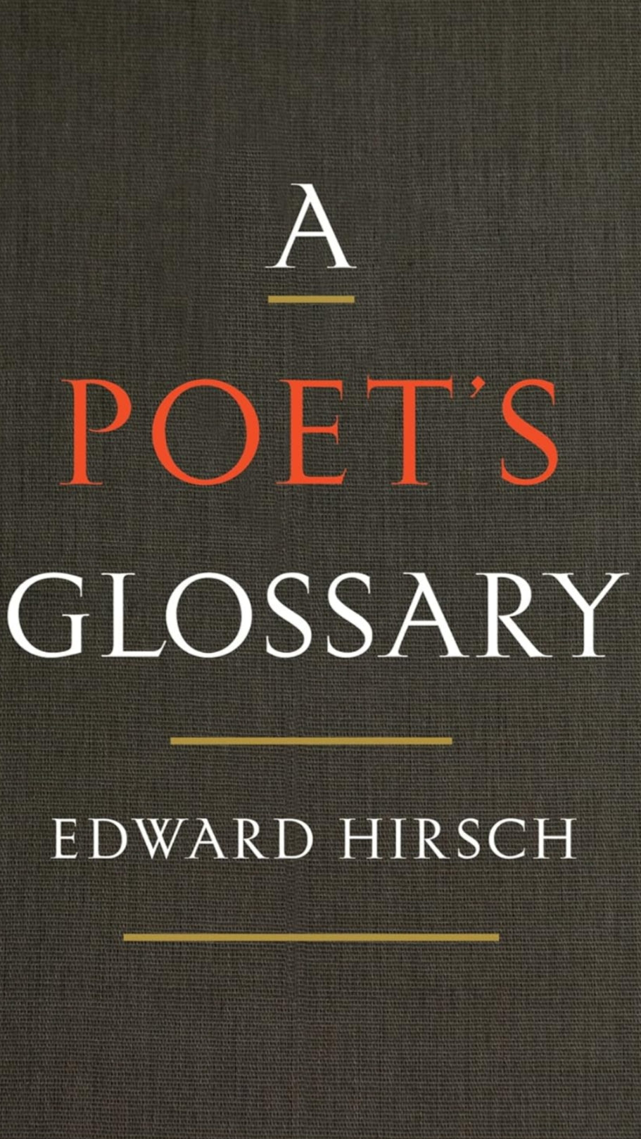 A Poet's Glossary