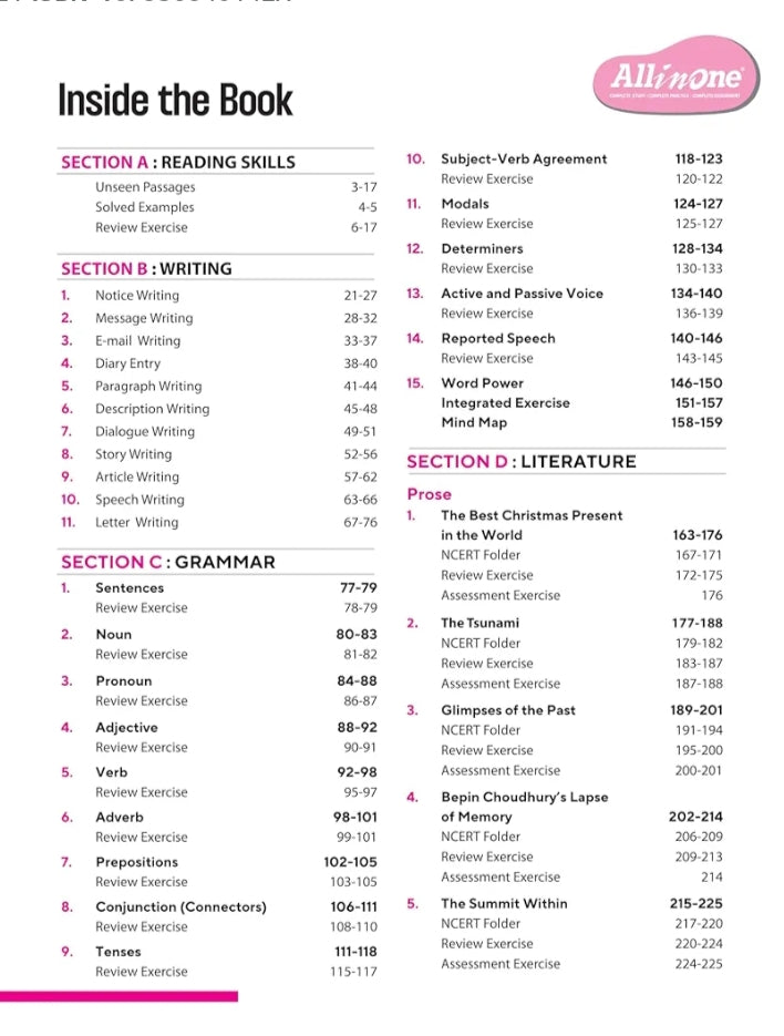 Arihant All in One English for Class 8 |2025-26  As per Recommendations of NEP 2020 | Based on the latest NCERT I Mind Map in Each Chapter and Competency-Based Questions | Complete Study, Complete Practice, Complete Assessment