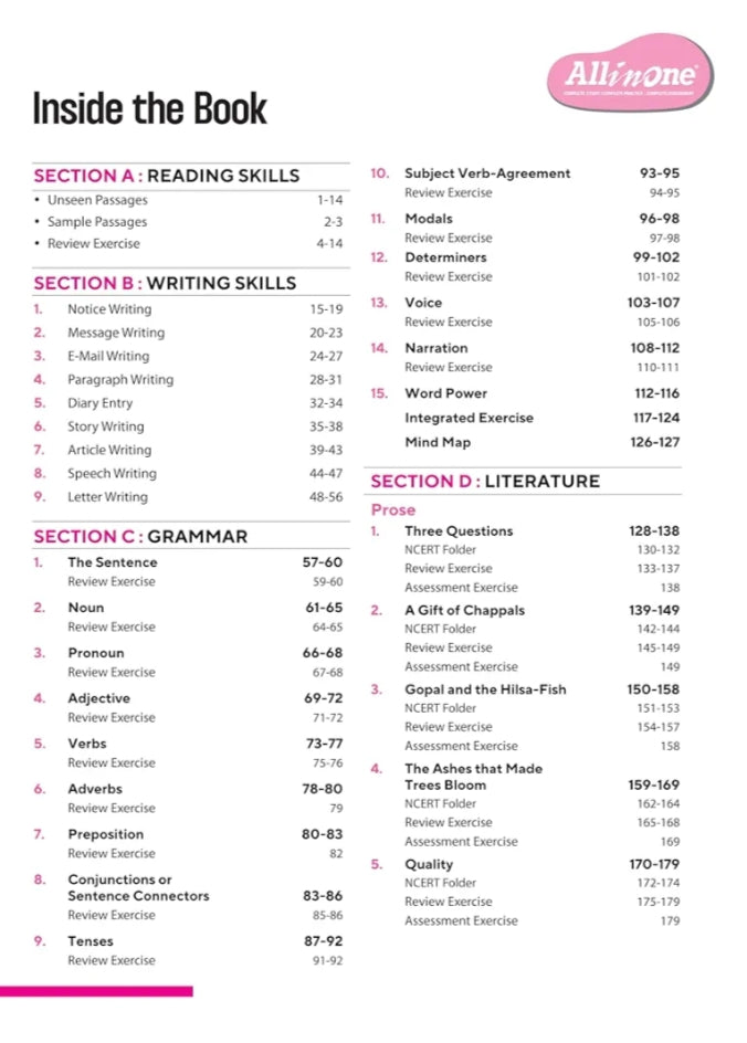 Arihant All in One English for Class 7 2025-26 | As per Recommendations of NEP 2020 I Based on the latest NCERT | Mind Map in Each Chapter and Competency-Based Questions | Complete Study, Complete Practice, Complete Assessment