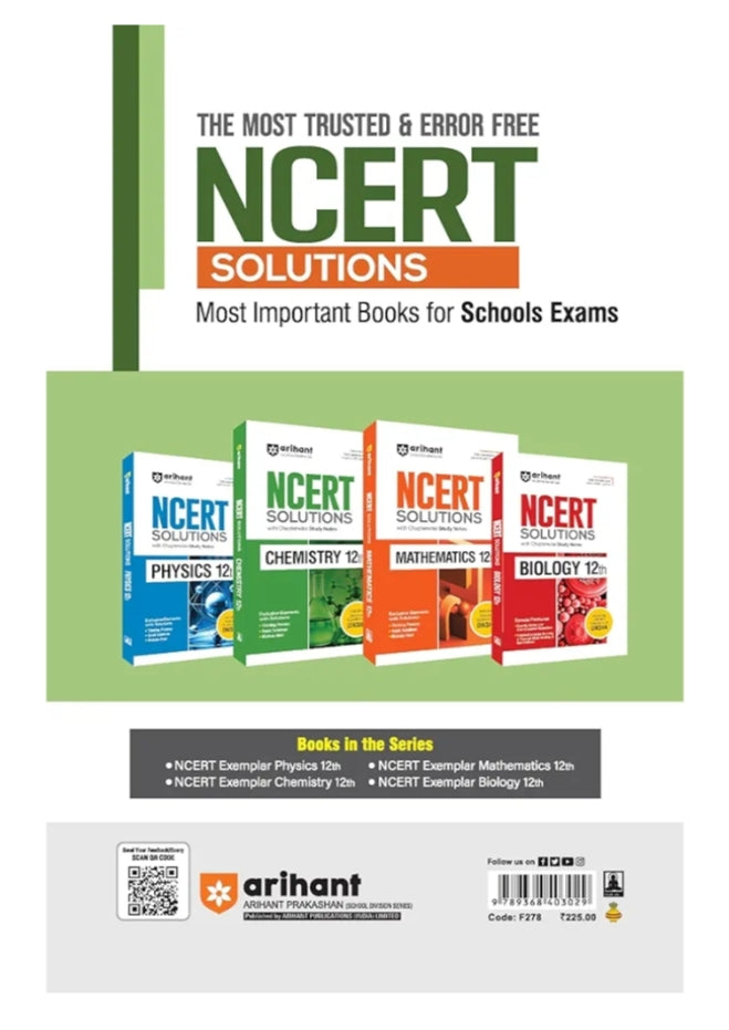 Arihant NCERT Exemplar Problems-Solutions for Biology 12th | Fully updated as per the latest rationalized NCERT
