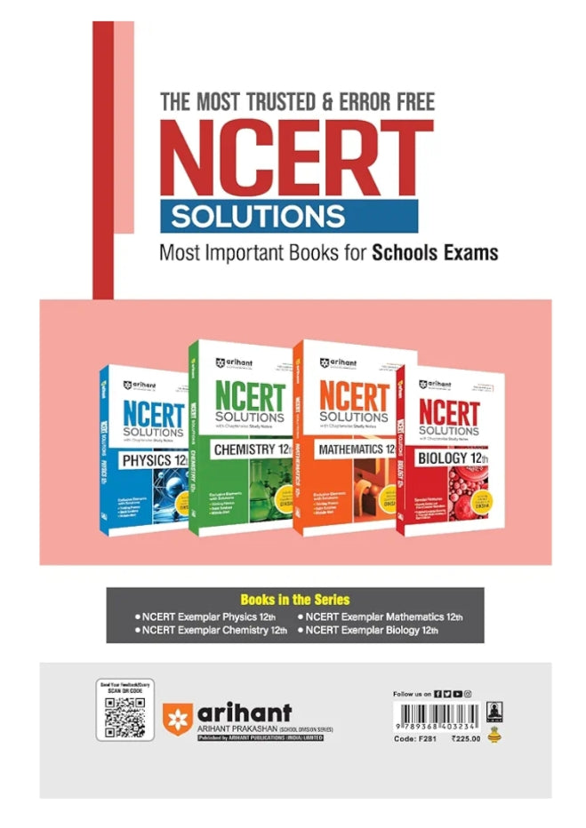 Arihant NCERT Exemplar Problems-Solutions for Physics 12th | Fully updated as per the latest rationalized NCERT