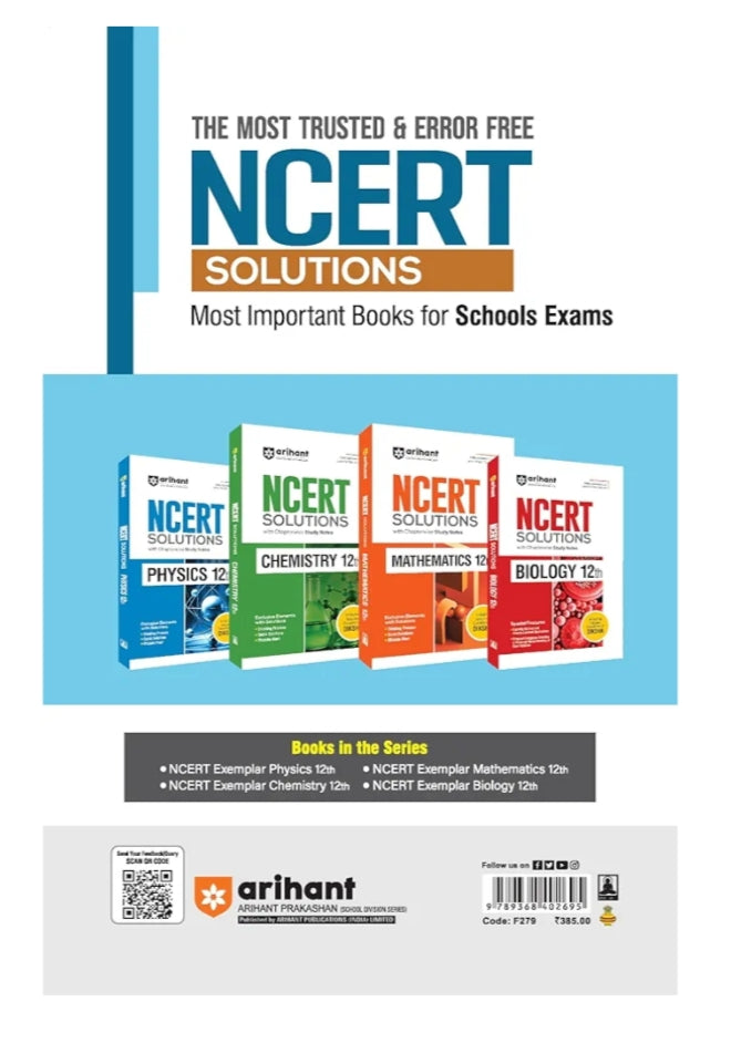 Arihant NCERT Exemplar Problems-Solutions for Chemistry 12th | Fully updated as per the latest rationalized NCERT