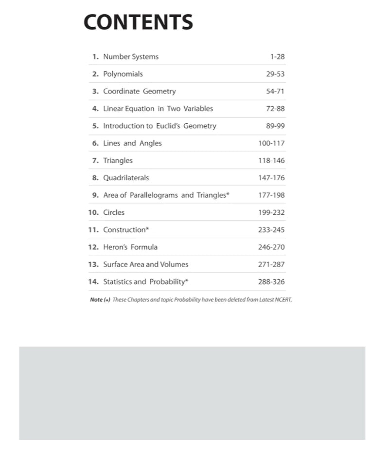 Arihant NCERT Exemplar Problems-Solutions for Mathematics 9th | Fully updated as per the latest rationalized NCERT