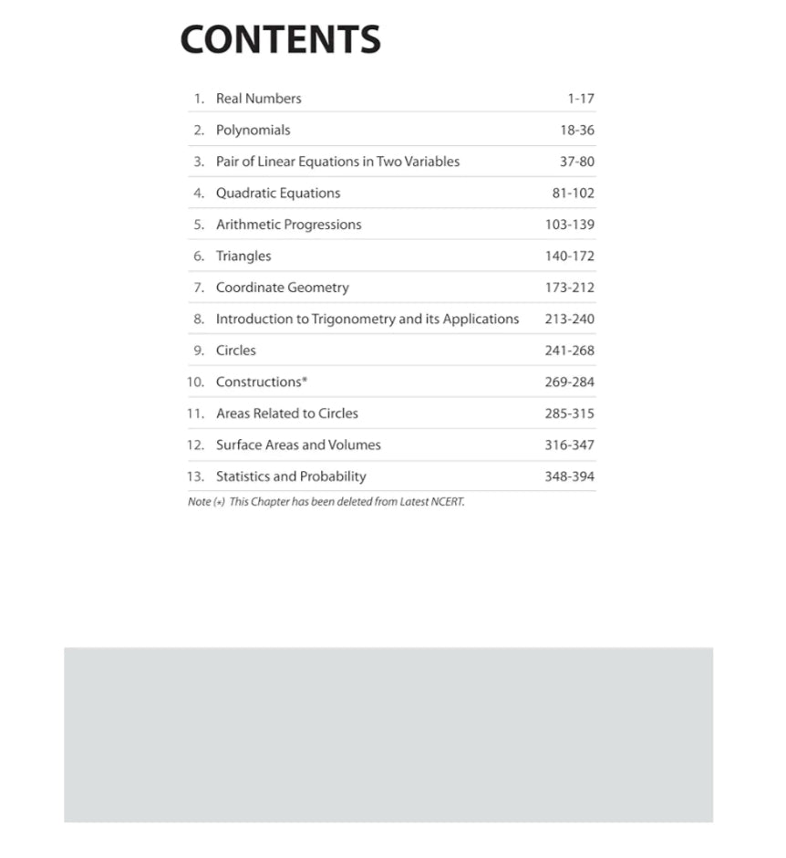 Arihant NCERT Exemplar Problems-Solutions for Mathematics 10th | Fully updated as per the latest rationalized NCERT