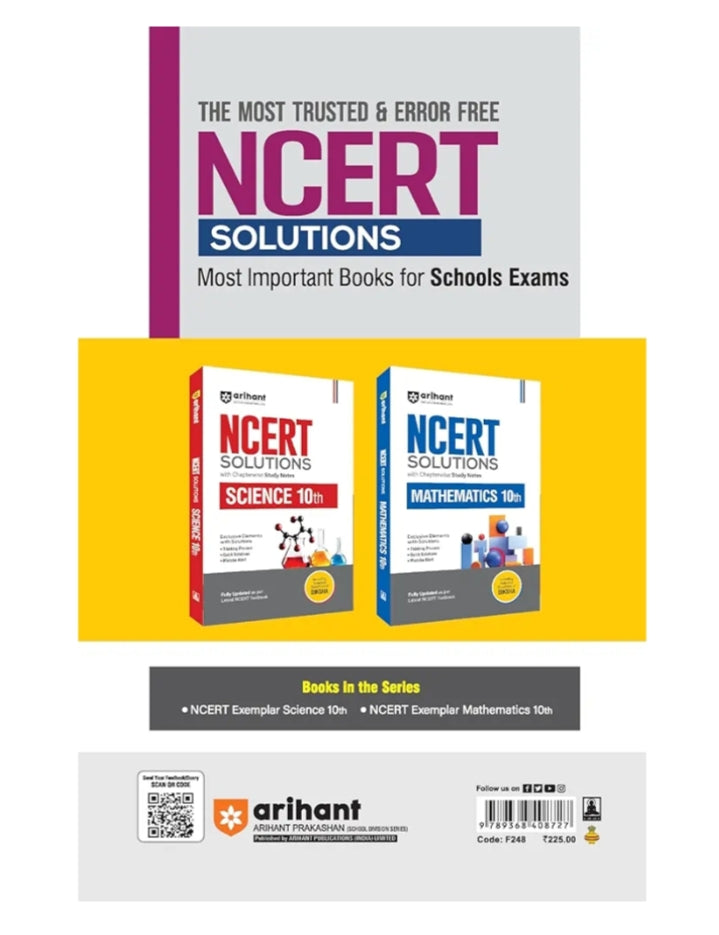 Arihant NCERT Exemplar Problems-Solutions for Science 10th | Fully updated as per the latest rationalized NCERT
