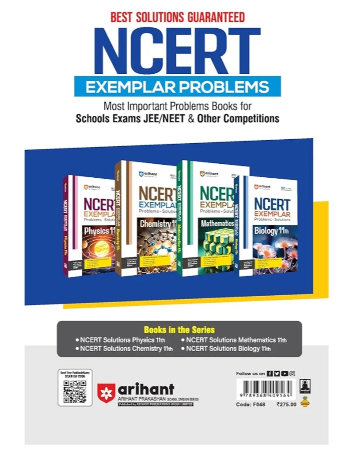 Arihant NCERT Solutions for Class 11th Chemistry with Chapterwise Study Notes | including Selected Questions of DIKSHA App | Fully updated as per latest NCERT Textbook