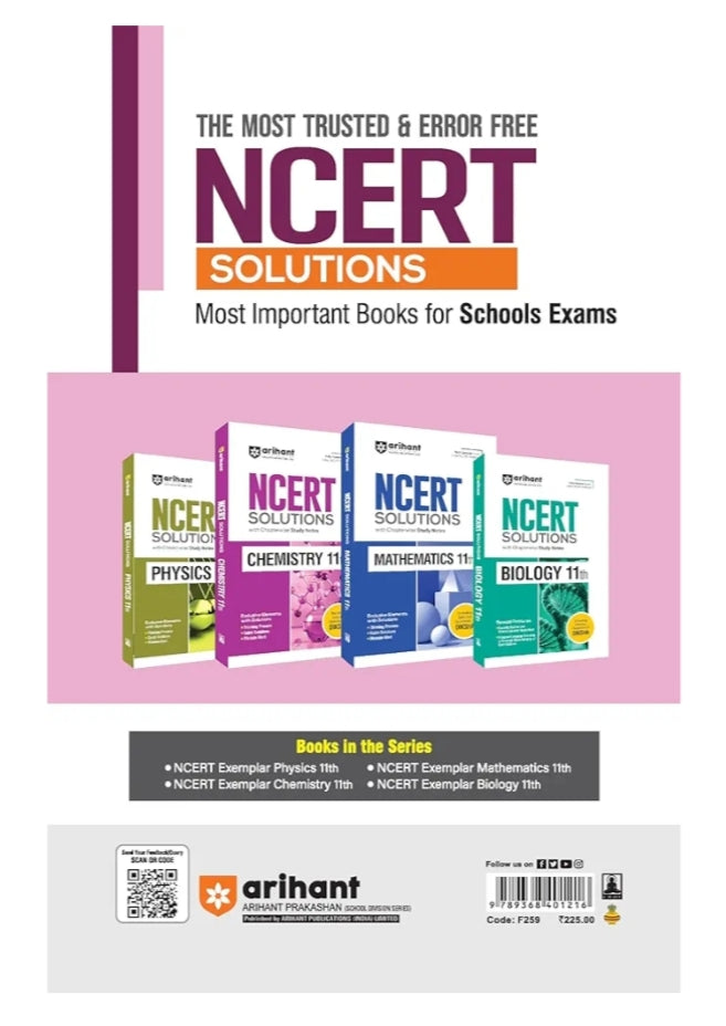 Arihant NCERT Exemplar Problems-Solutions for Physics 11th | Fully updated as per the latest rationalized NCERT