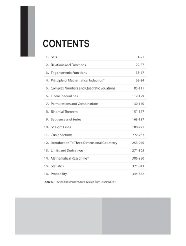 Arihant NCERT Exemplar Problems-Solutions for Mathematics 11th | Fully updated as per the latest rationalized NCERT