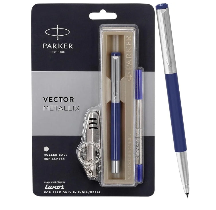 Parker vector metallix roller ball refillable