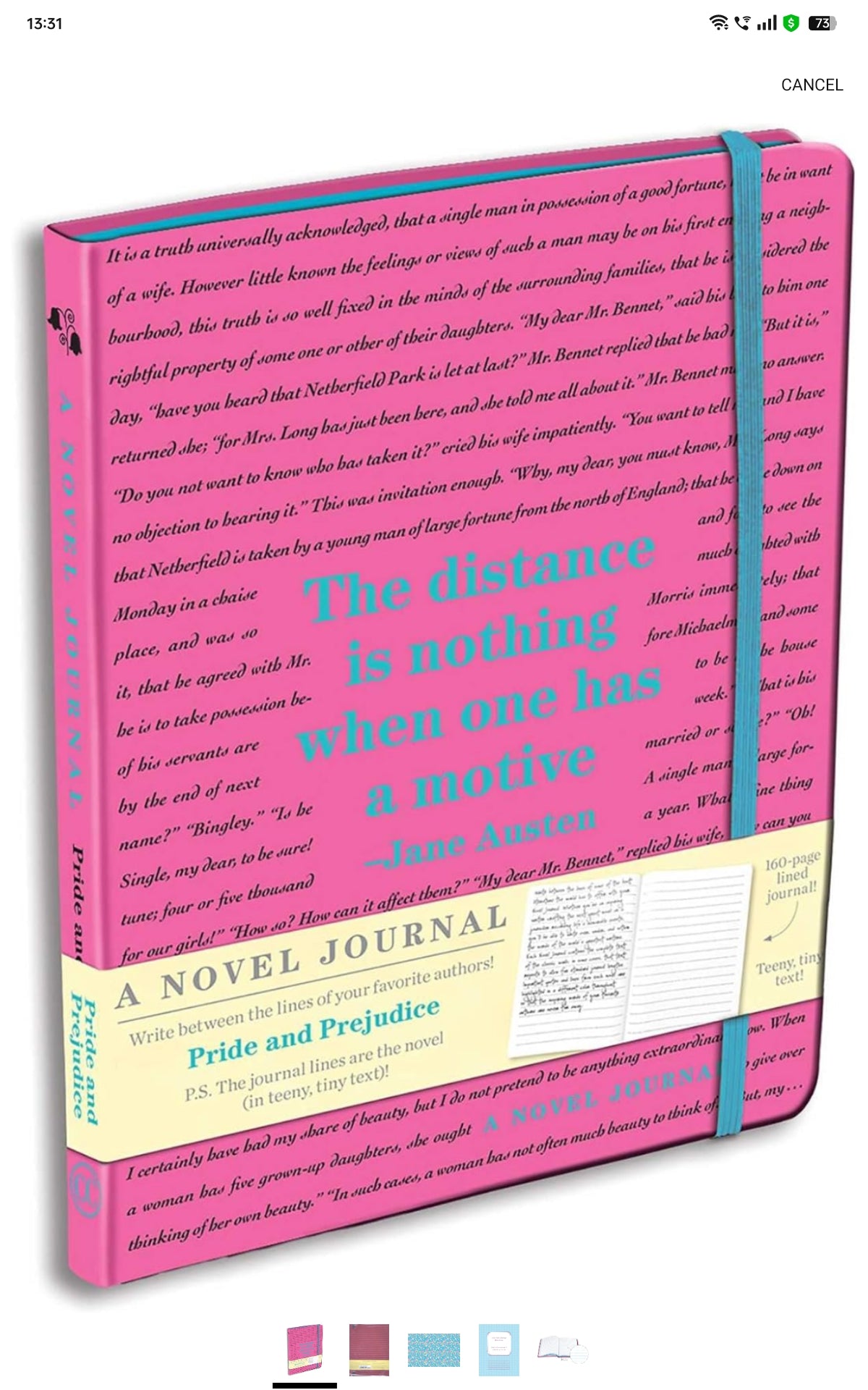 A Novel Journal: Pride and Prejudice