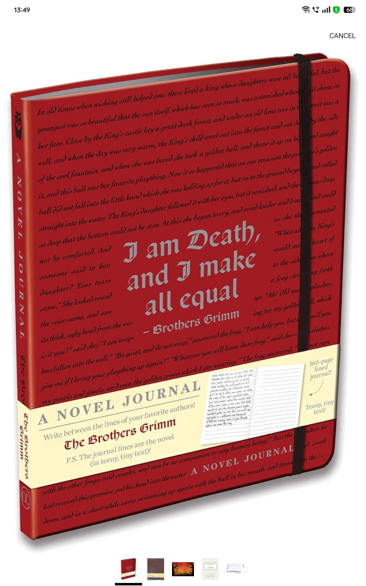 A Novel Journal: The Brothers Grimm (Novel Journals)