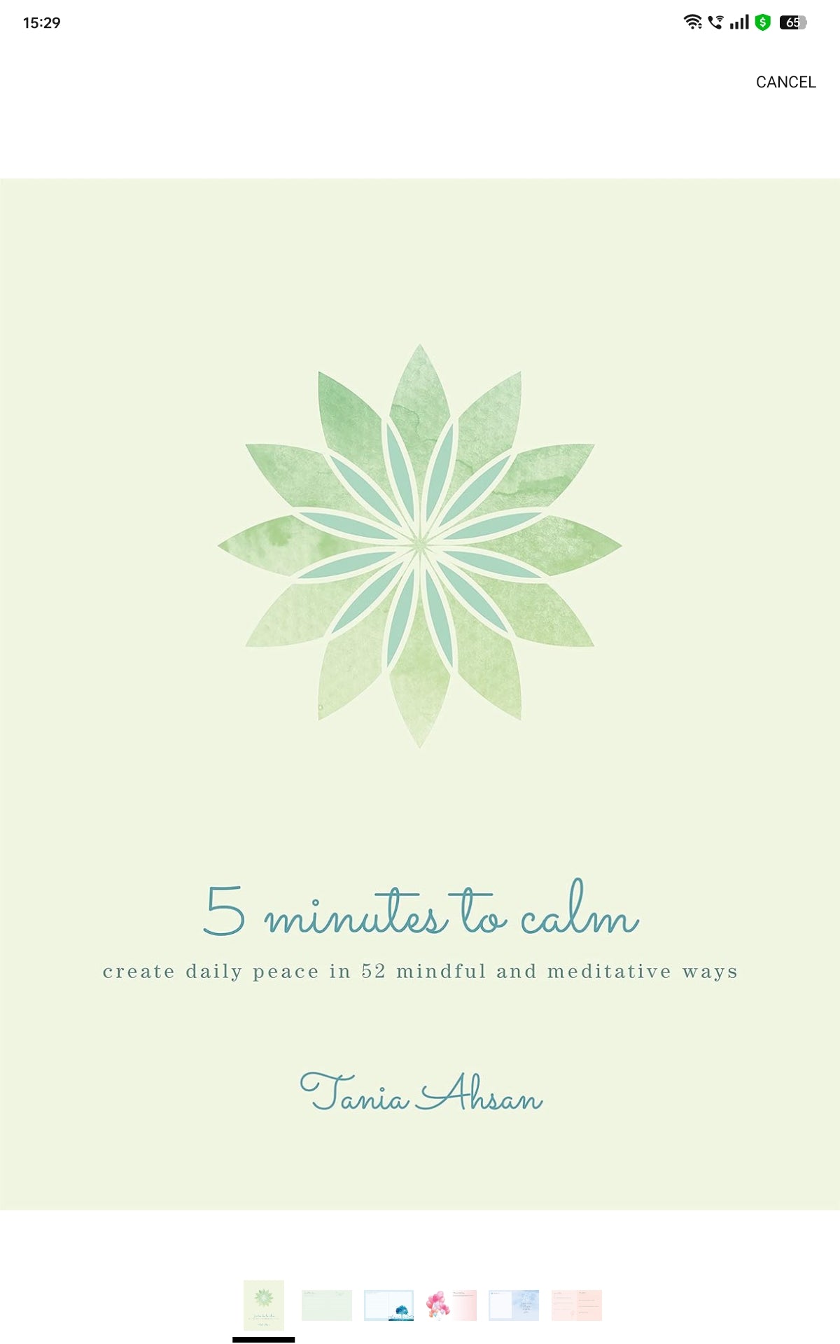 5 Minutes to Calm: Create Daily Peace in 52 Mindful and Meditative Ways
