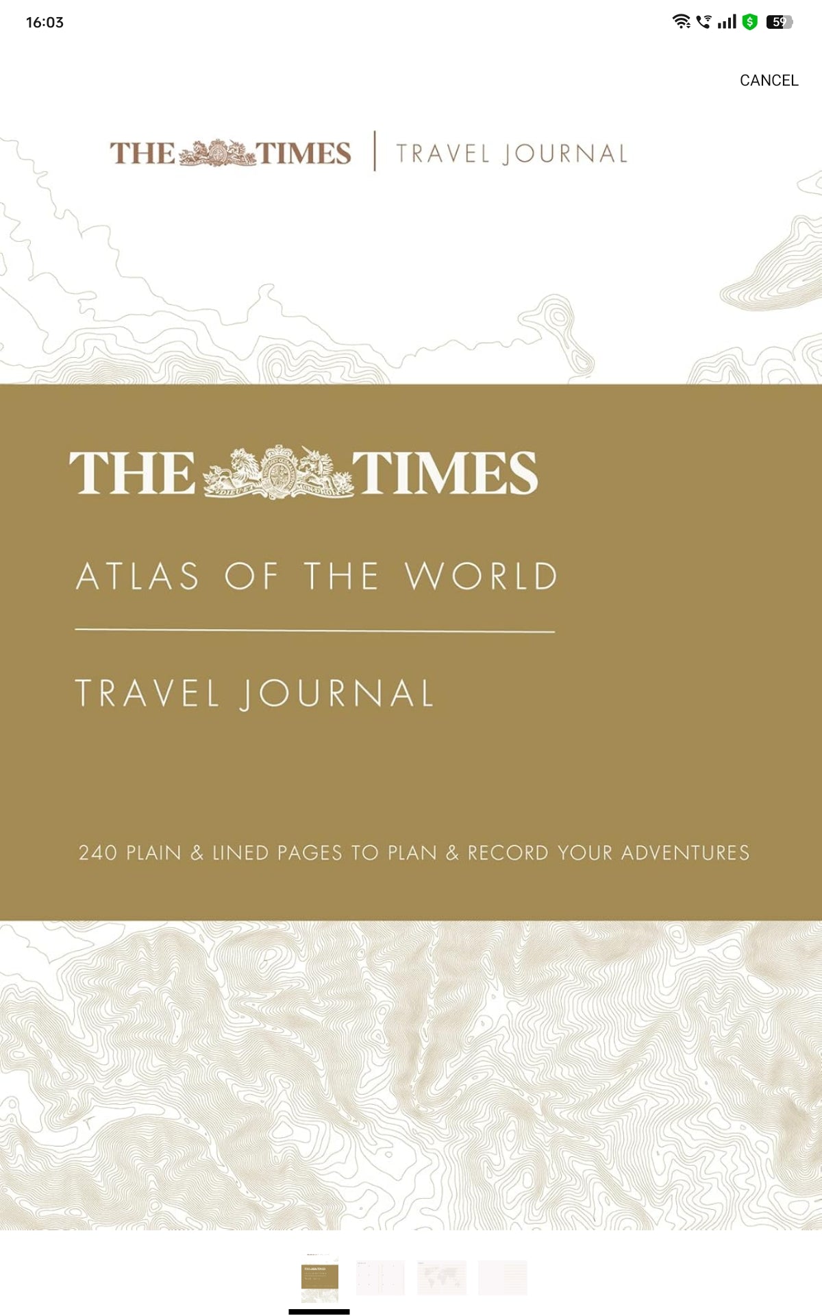 The Times Atlas of the World Travel Journal