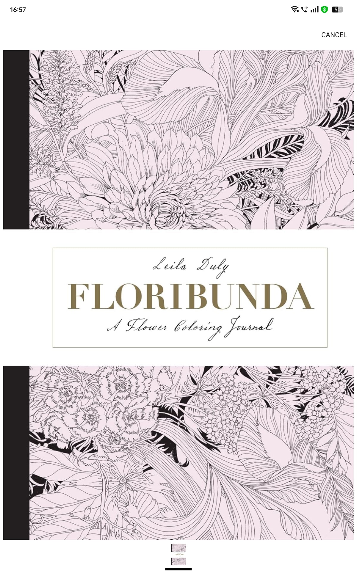 Floribunda: A Flower Coloring Journal
