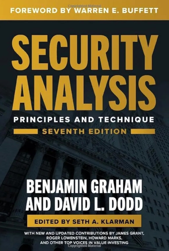 Security Analysis, Seventh Edition: Principles and Techniques