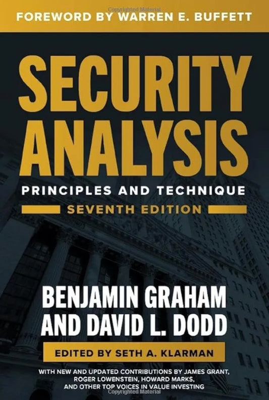 Security Analysis, Seventh Edition: Principles and Techniques