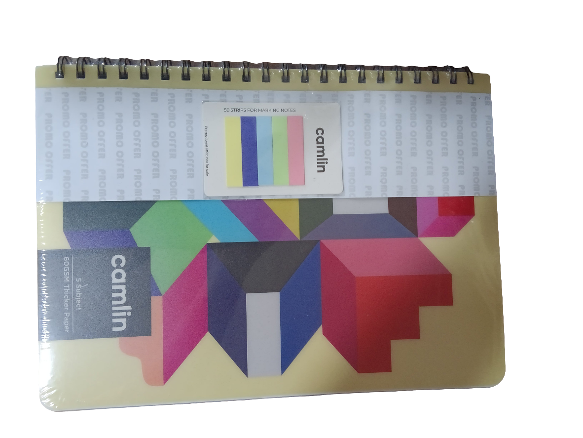 CAMLIN NOTEBOOK 250PAGES 165/-