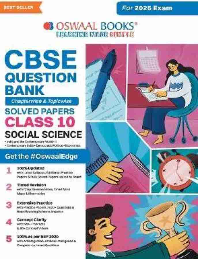 Oswaal CBSE Question Bank Class 10 Social Science, Chapterwise and Topicwise Solved Papers For Board Exams 2025