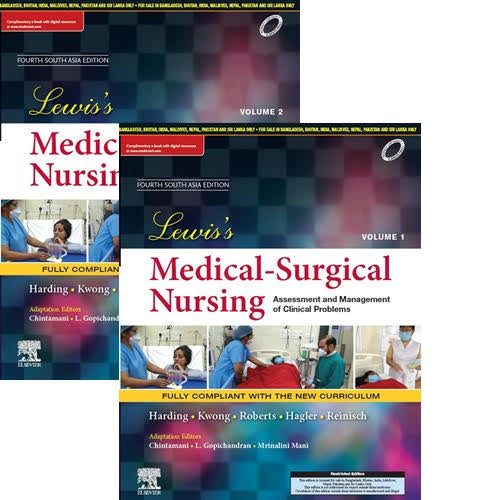 Lewis’s Medical-Surgical Nursing 4th South Asian Edition (SAE) (2 Vols.set ) by Harding .Kwong