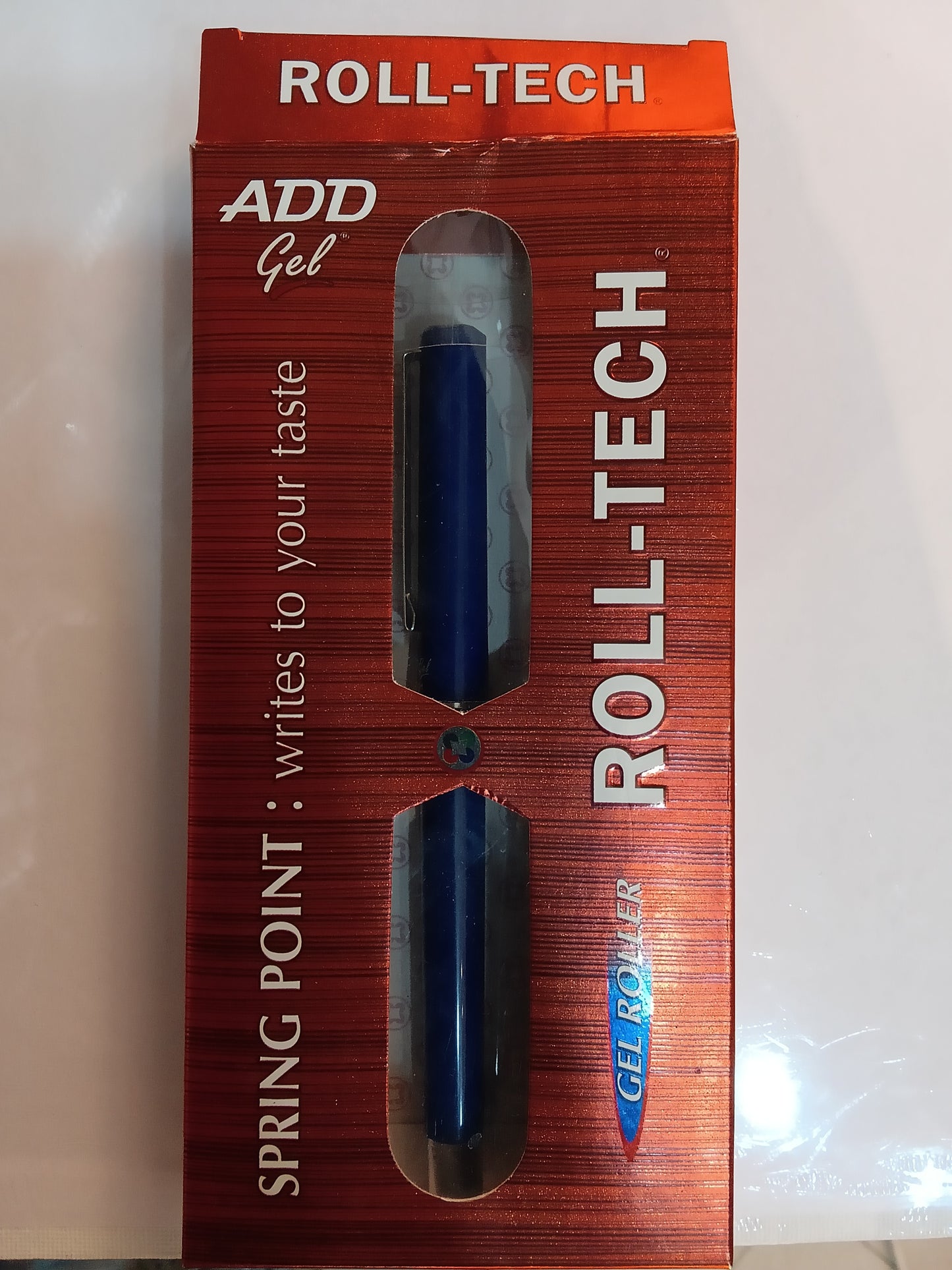 Add gel roll tech gel roller