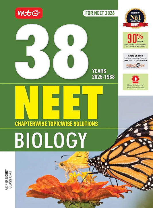 MTG Editorial Board
MTG 38 Years NEET Previous Year Solved Question Papers Biology PYQs Chapterwise Topicwise Solutions For 2025-2026 Exam | Get Free access of Video Solutions & Smart Book
15 May 2025