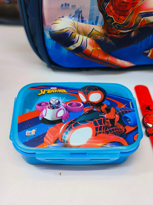 Ski spiderman lunch box