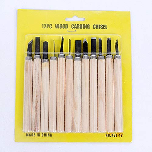 12pc wood carving chiset