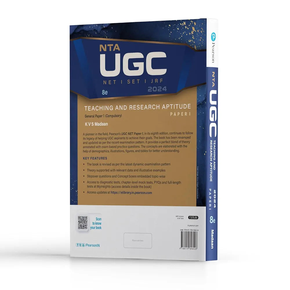 NTA UGC NET '24 Paper 1 By Kvs Madaan|Teaching And Research Aptitude Net/Set/Jrf|Includes 2023 paper (3 Sets) & 23 years chapter wise solved previous year questions|Includes 2600 questions 8th edition 2024