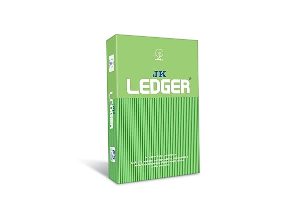 JK Paper Ledger - FS, 500 Sheets, 80 GSM, 1 Ream