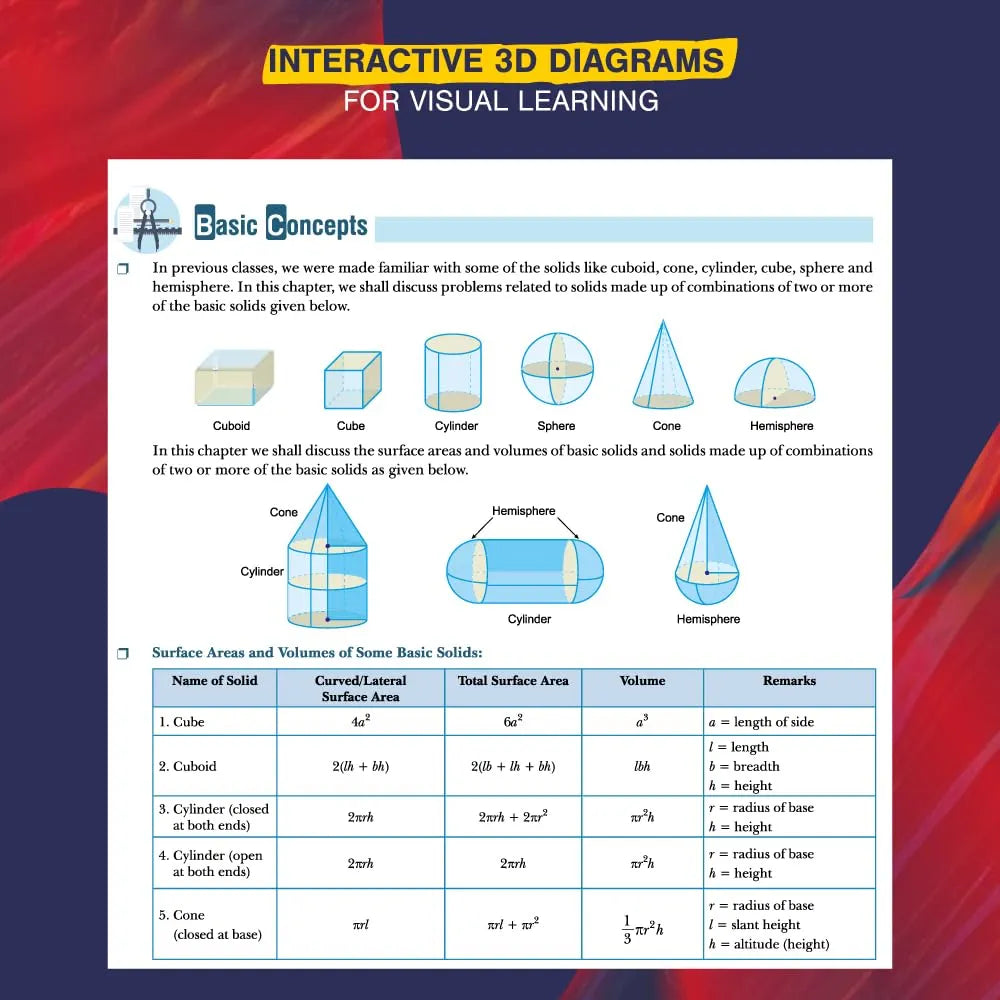 Xam idea Class 10 Mathematics (2025-26)| Latest CBSE Syllabus | NEP 2020 & NCFSE 2023 Aligned | New age Mind Maps & Practice Papers | Interactive 3D Diagrams