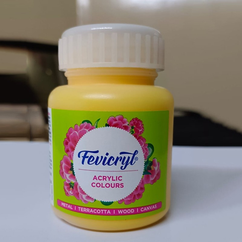 Fevicryl acrylic colour yellow 100ml