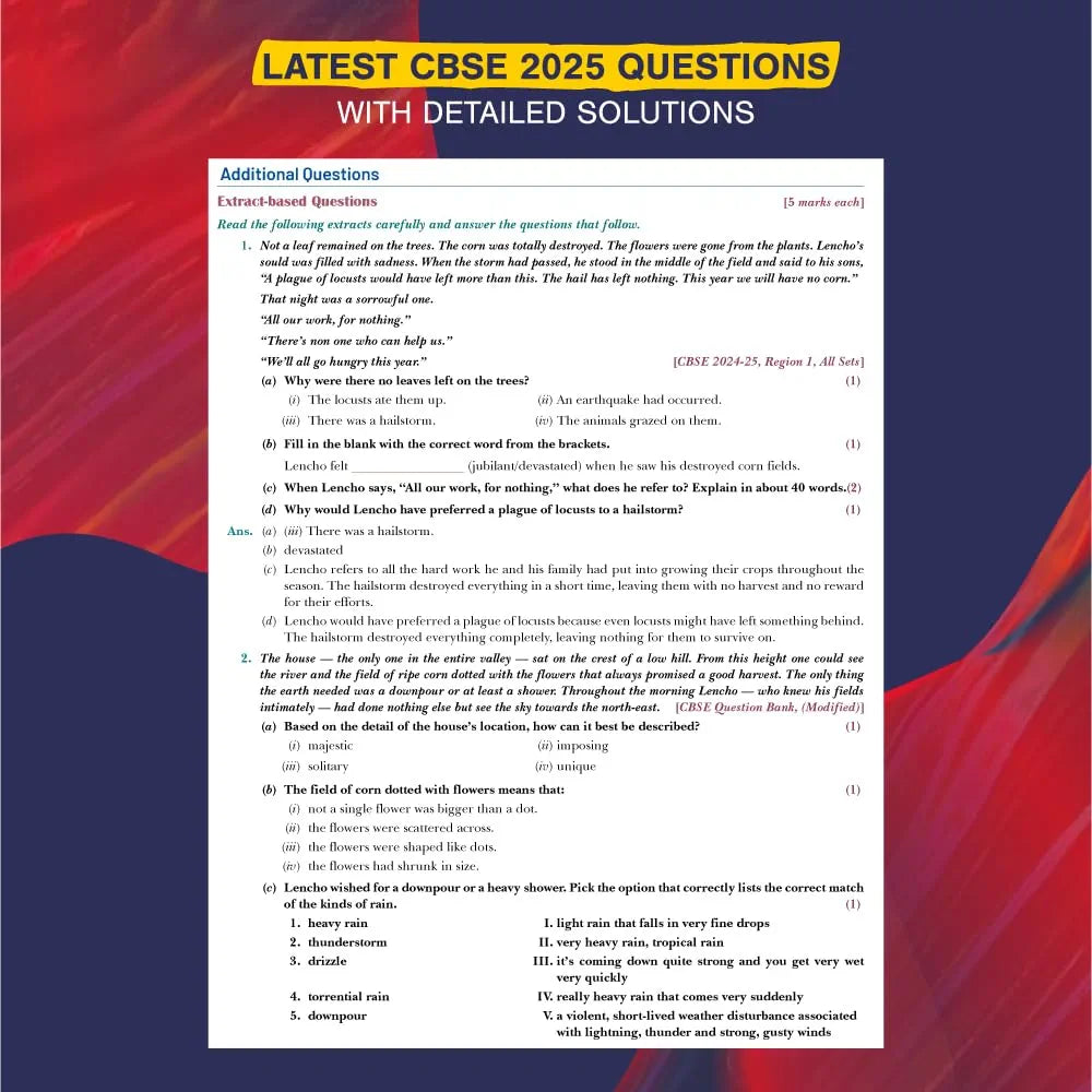 Xam idea Class 10 English (Language & Literature) | Mind Maps & Digital Learning | NEP 2020 & NCFSE 2023 Aligned | Full Coverage of Reading, Writting, Grammer & Literature Qs