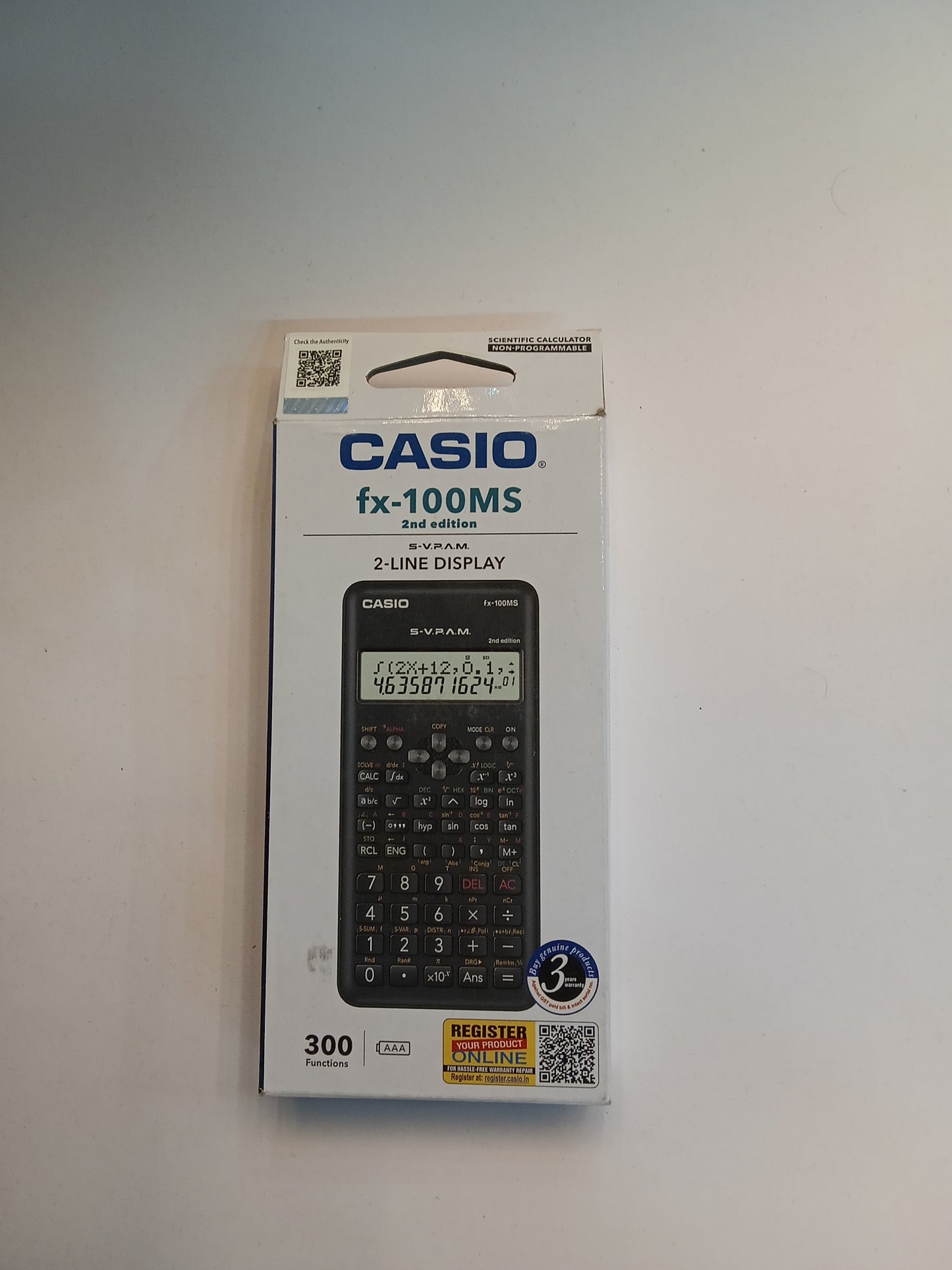 Casio fx-100ms 2nd edition 300funtions