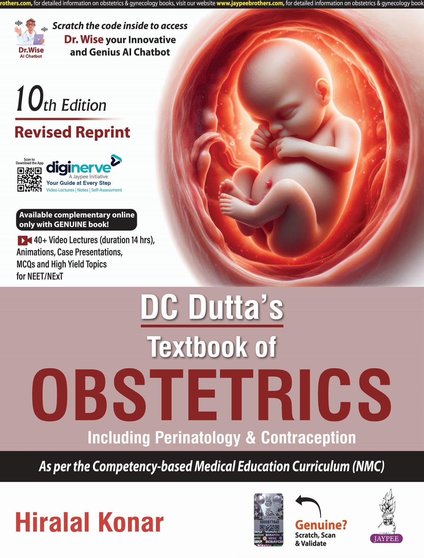 DC Dutta’s Textbook of Obstetrics (Including Perinatology & Contraception) 10/e Revised Reprint