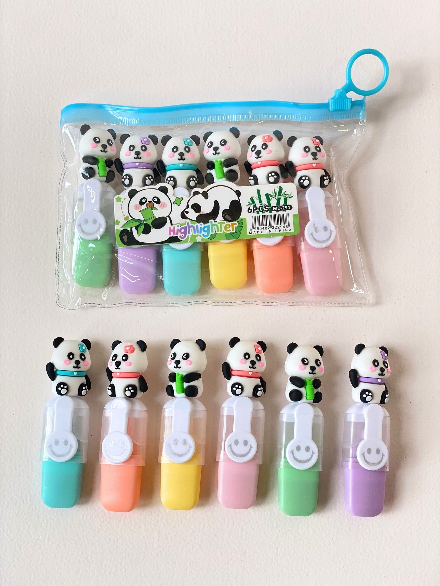 Panda highlighters 6 colour