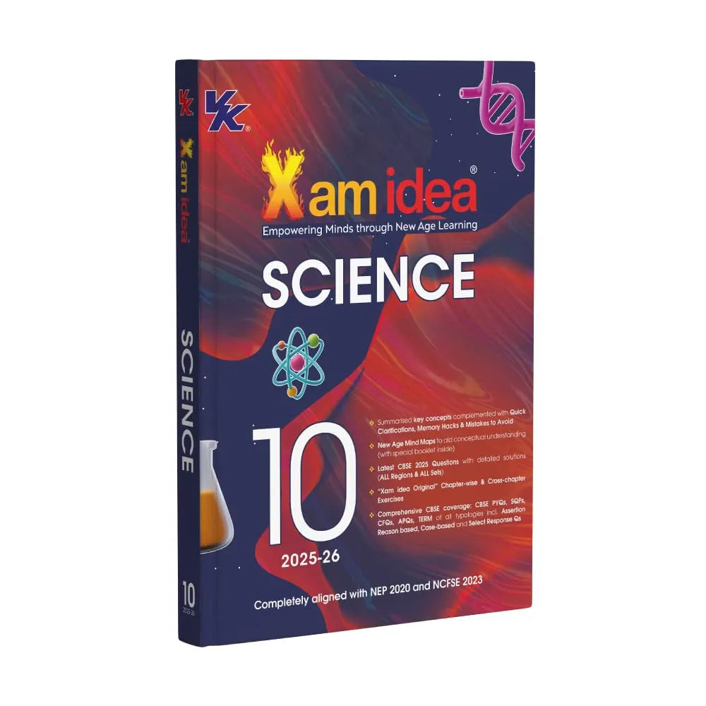 Xam idea Class 10 Science (2025-26) | Latest CBSE Syllabus | Key Concepts | Mind Maps with Special Booklet | Cross Chapter-wise Exercise | Comprehensive coverage