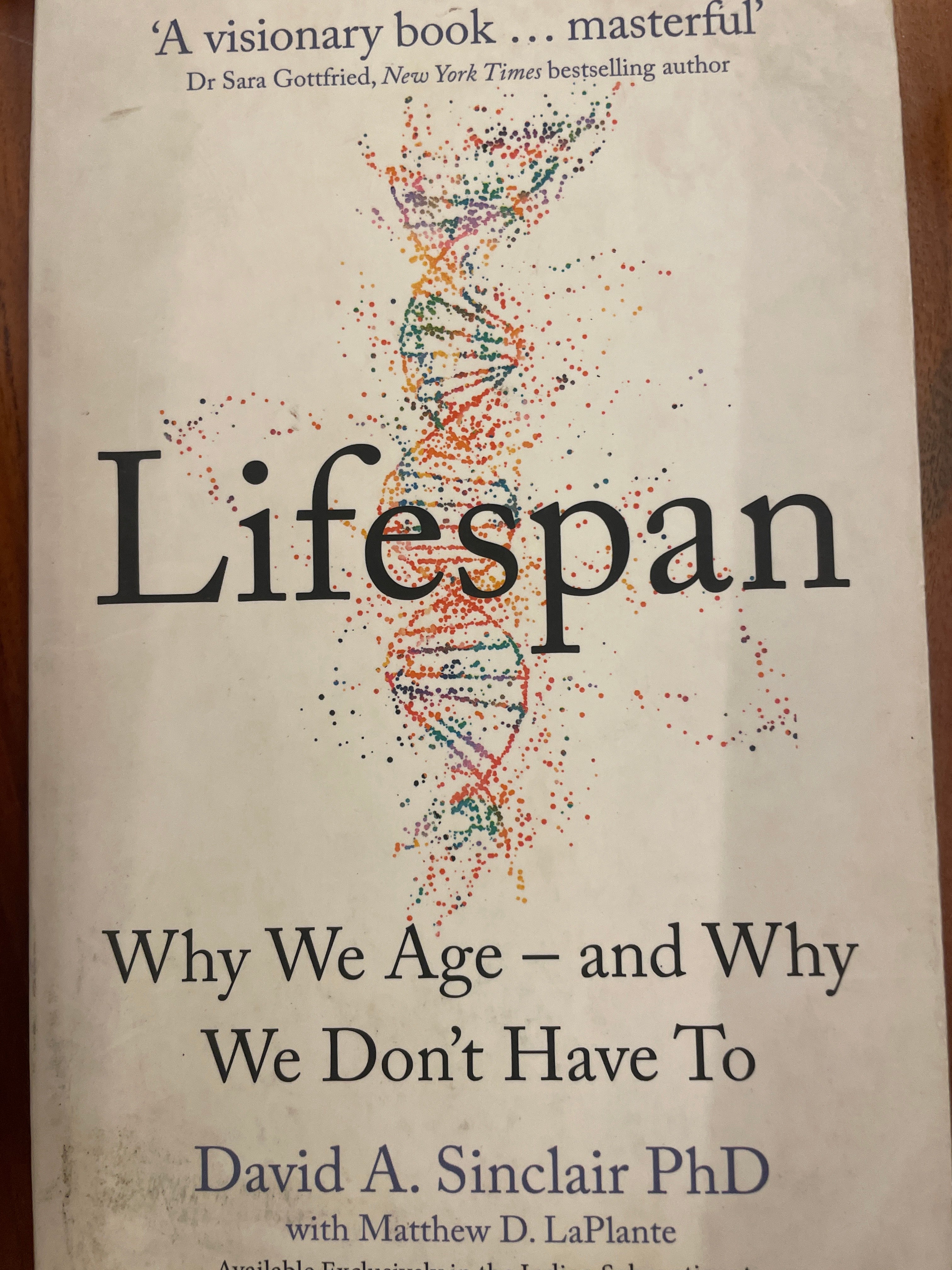 LIFESPAN BY DAVID A SINCLAIR